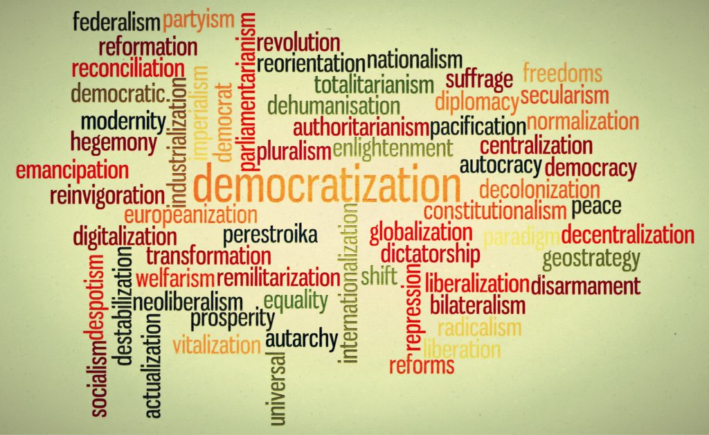 التحول الديمقراطي .. الاتجاهات النظرية في تفسير نشأة النظم الديموقراطية - منهج كامل للماجستير