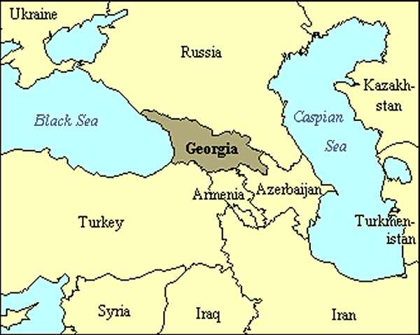 خريطة جورجيا 